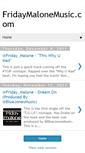 Mobile Screenshot of fridaymalone.blogspot.com