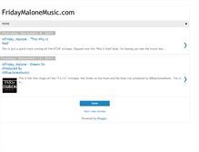 Tablet Screenshot of fridaymalone.blogspot.com