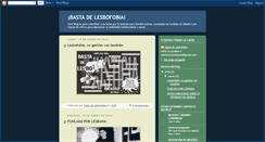 Desktop Screenshot of bastadelesbofobia.blogspot.com