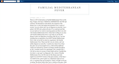 Desktop Screenshot of familialmediterraneanfever.blogspot.com