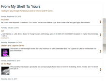 Tablet Screenshot of myshelftoyours.blogspot.com