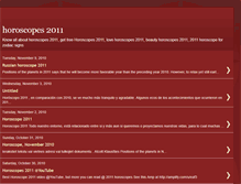 Tablet Screenshot of horoscopes-2011.blogspot.com