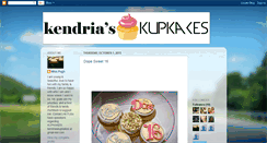 Desktop Screenshot of kendriaskupkakes.blogspot.com