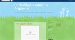 Desktop Screenshot of curiosidadesdefoxterrier.blogspot.com