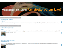 Tablet Screenshot of mobilidadehumana-leiria.blogspot.com