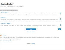 Tablet Screenshot of justinbiebermyworld2011.blogspot.com