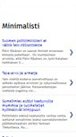 Mobile Screenshot of minimalistisuus.blogspot.com