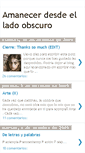 Mobile Screenshot of amanecerdesdeelladoobscuro.blogspot.com