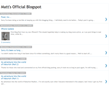 Tablet Screenshot of mattsofficialblogspot.blogspot.com