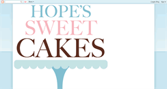 Desktop Screenshot of hopessweetcakes.blogspot.com