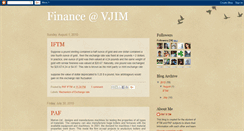 Desktop Screenshot of finance-vjim2010.blogspot.com