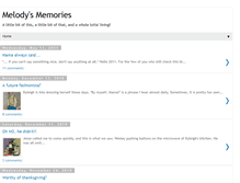 Tablet Screenshot of melodysworldtoday.blogspot.com