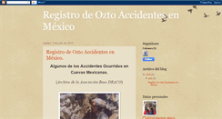 Desktop Screenshot of oztoaccidentes.blogspot.com