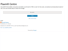 Tablet Screenshot of flaxmillcentre.blogspot.com