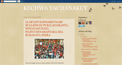 Desktop Screenshot of kechwayachanakuy.blogspot.com