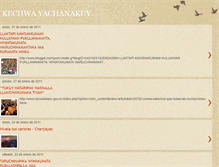 Tablet Screenshot of kechwayachanakuy.blogspot.com