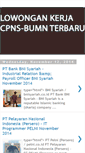 Mobile Screenshot of lokercpns-bumnterbaru.blogspot.com