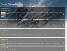 Tablet Screenshot of cassieunraveled.blogspot.com