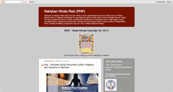 Desktop Screenshot of pakistanhindupost.blogspot.com