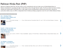 Tablet Screenshot of pakistanhindupost.blogspot.com