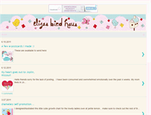 Tablet Screenshot of elizasbirdhaus.blogspot.com