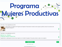 Tablet Screenshot of mujeresproductivasfupad.blogspot.com