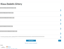 Tablet Screenshot of klasa-dodatki-glitery.blogspot.com
