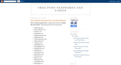 Desktop Screenshot of freepornpasswordsandvideos.blogspot.com