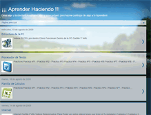 Tablet Screenshot of haciendoseaprendemejor.blogspot.com