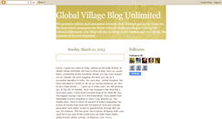 Desktop Screenshot of globalvillageunlimited.blogspot.com