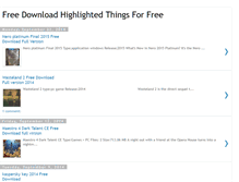 Tablet Screenshot of highlightedthingsforfree.blogspot.com