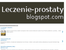 Tablet Screenshot of leczenie-prostaty.blogspot.com