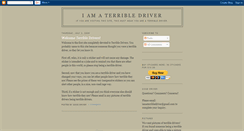 Desktop Screenshot of iamaterribledriver.blogspot.com