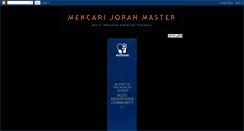 Desktop Screenshot of joranmaster.blogspot.com