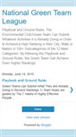 Mobile Screenshot of nationalgreenteamleague.blogspot.com