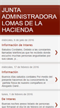 Mobile Screenshot of juntaadministradoralomasdelahacienda.blogspot.com