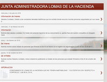 Tablet Screenshot of juntaadministradoralomasdelahacienda.blogspot.com