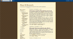 Desktop Screenshot of phase3research.blogspot.com