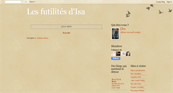 Desktop Screenshot of lesfutilitesdisa.blogspot.com