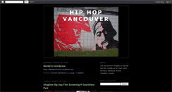 Desktop Screenshot of hiphopvancouver.blogspot.com