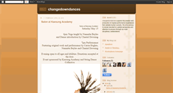 Desktop Screenshot of changedowndances.blogspot.com