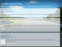 Tablet Screenshot of manojsirscience4u.blogspot.com