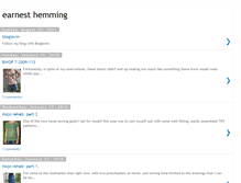 Tablet Screenshot of earnesthemming.blogspot.com