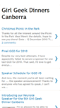 Mobile Screenshot of girlgeekdinnerscanberra.blogspot.com