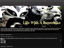 Tablet Screenshot of lifewithasuperbike.blogspot.com