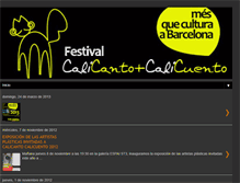 Tablet Screenshot of calicantocalicuento.blogspot.com