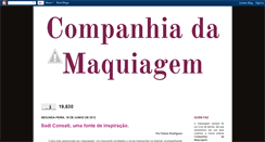 Desktop Screenshot of companhiadamaquiagem.blogspot.com