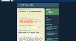 Desktop Screenshot of crectorsgamersblog.blogspot.com