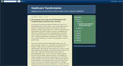 Desktop Screenshot of healthcaretransformation.blogspot.com