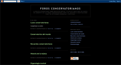 Desktop Screenshot of foroconservatorianos.blogspot.com